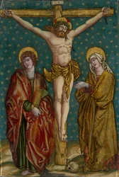 Crucifixión de Jesús con María y Juan